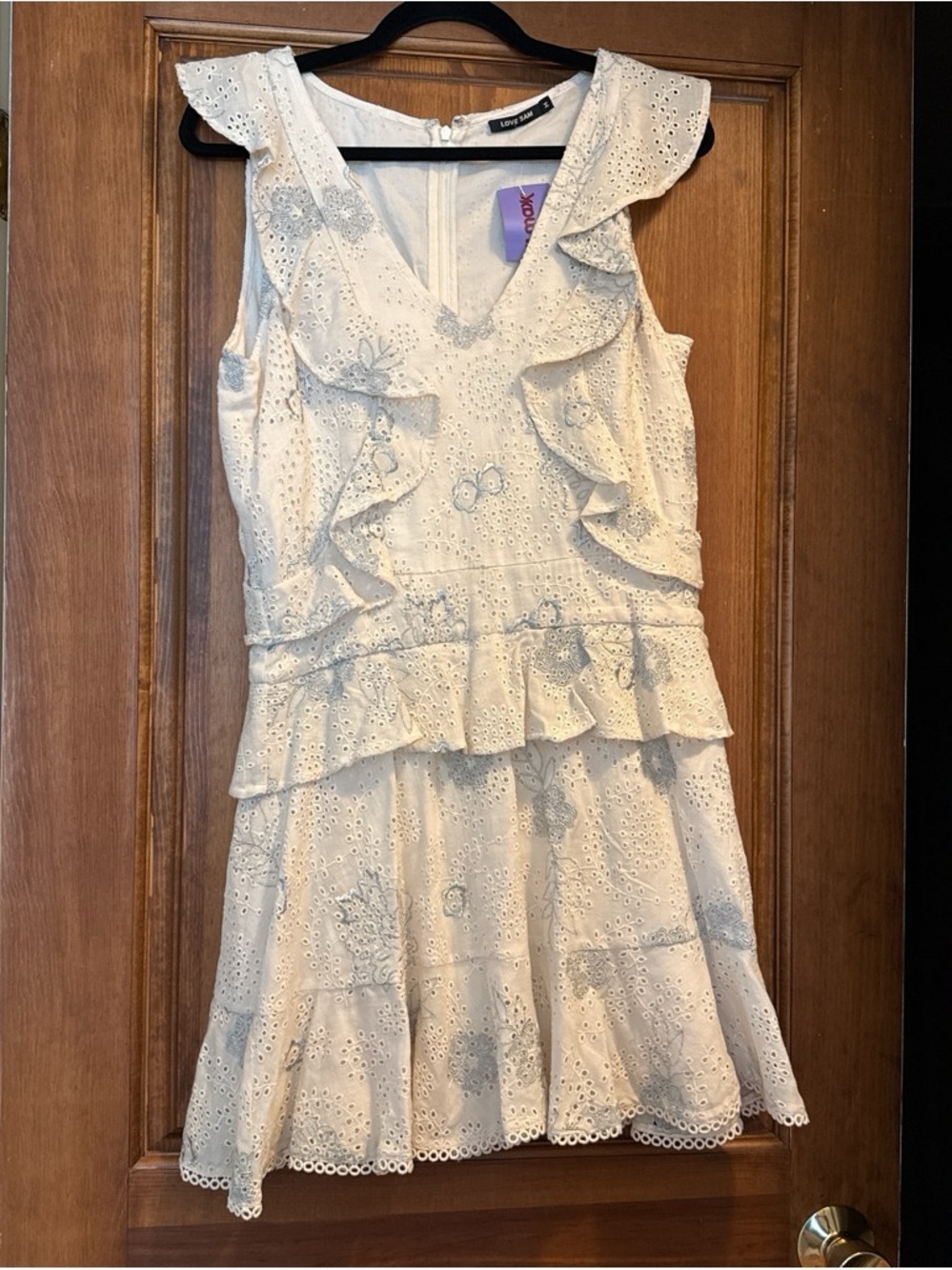 Eyelet Ruffle Dress